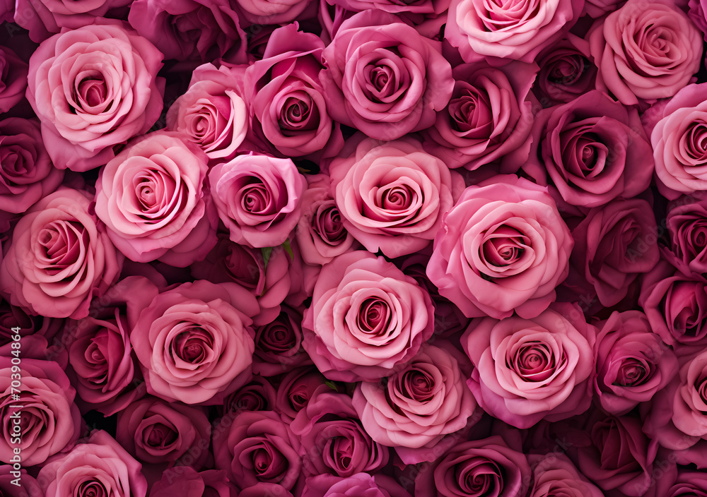 Beautiful pink rose and red artificial roses as a background. Valentine's day background Beautiful pink rose and red artificial roses as a background. Valentine's day background