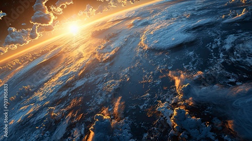 Planet Earth Globe View Space Showing, Background Banner HD
