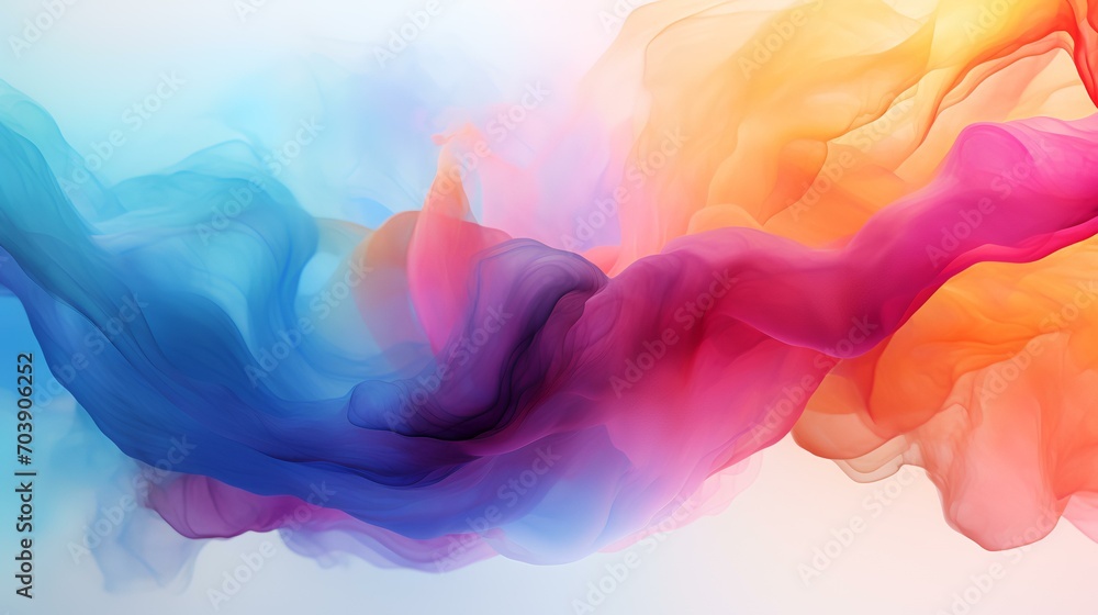 Abstract Colorful Watercolor Background for Graphic Design - AI Generated

