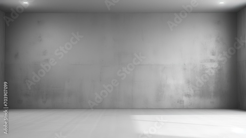 Abstract Gray Empty Room Wall Background