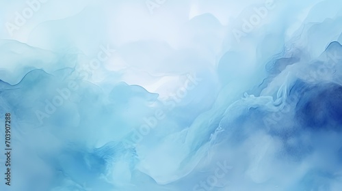 Abstract Light Blue Watercolor Background