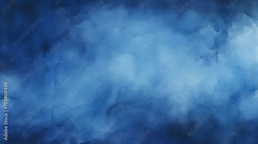 Abstract Watercolor Paint Background Dark Blue


