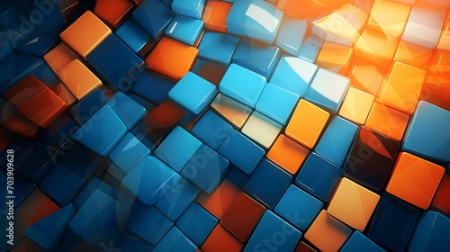 An Abstract Background Featuring an Orange