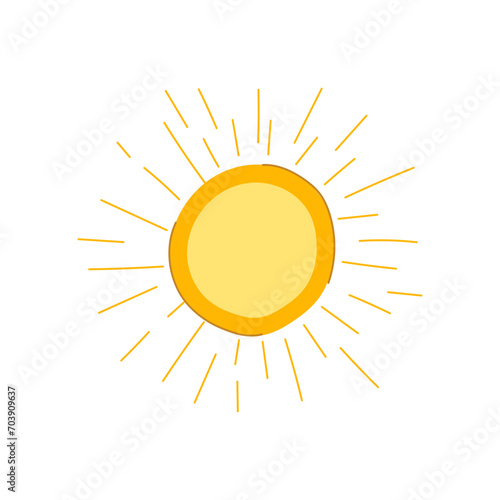abstract sun cartoon. star ray, sunshine bright, shape hot abstract sun sign. isolated symbol vector illustration