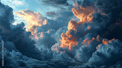 Realistic Cloud Overlays On Black Background, Background Banner HD