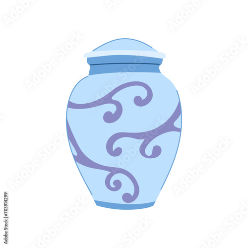 cremation urn ashes cartoon. death dead, cemetery mortuary, ash sad cremation urn ashes sign. isolated symbol vector illustration