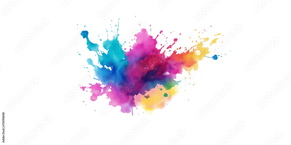 Fototapeta premium Abstract link watercolor on white background. Isolated on white background.