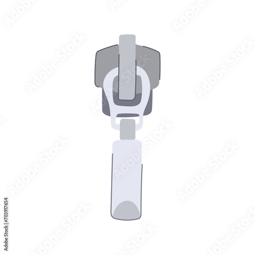 backpack zipper puller cartoon. template pocket, pant cord, sketch cad backpack zipper puller sign. isolated symbol vector illustration