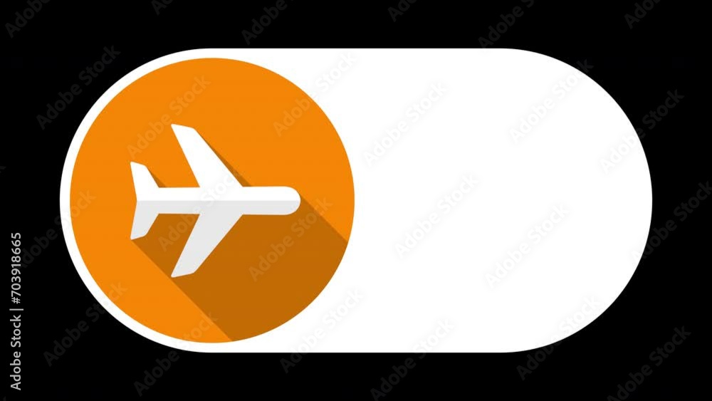 Airplane Mode Toggle Switch Icon Loop On Alpha Airplane Mode Toggle Switch Icon Loop On Alpha