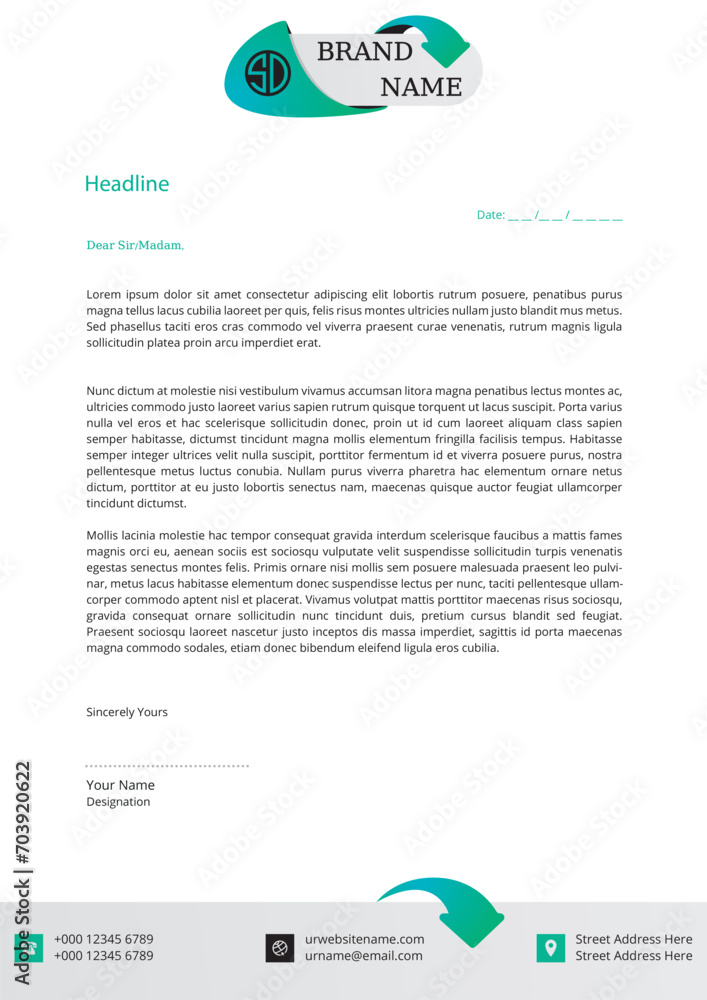 Corporate Elegance: Premium Letterhead Design Corporate Elegance: Premium Letterhead Design