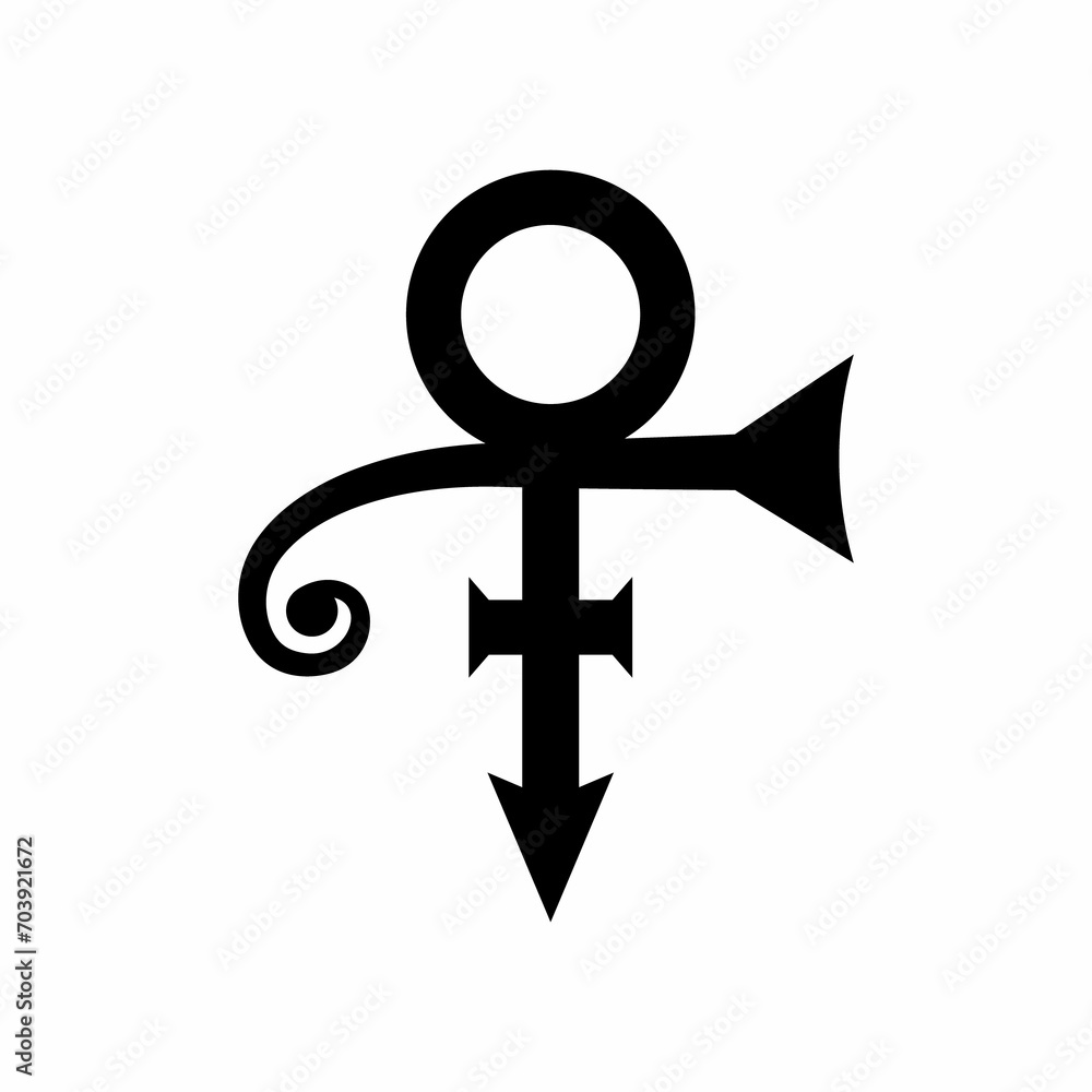 Prince symbol, isolate on a white background. Love sign illustration. male and female symbols. Prince symbol, isolate on a white background. Love sign illustration. male and female symbols.