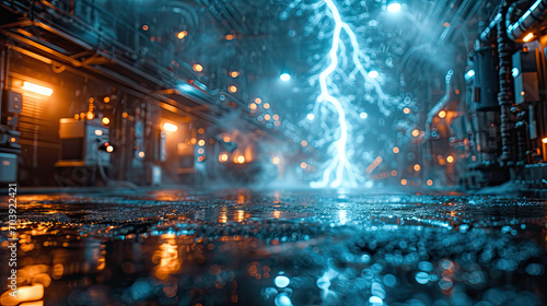 Electricity Lightning - Futuristic Visualization