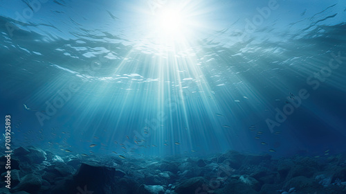 Clear Sunlight Illuminates the Water With Radiant Brilliance