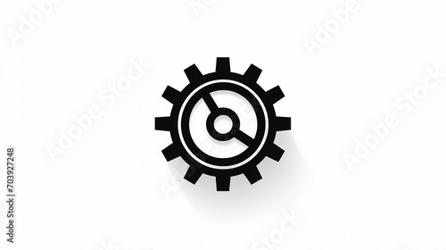 Efficient Business Workflow Process Icon in Modern Flat Style Isolated on White Background - Conceptual Illustration of Strategic Management and Creative Planning for Organizational Growth and Success