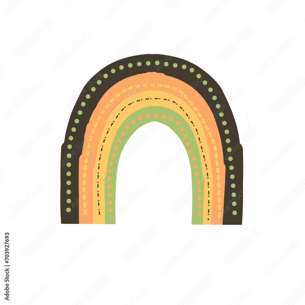 Obraz premium Cute Rainbow