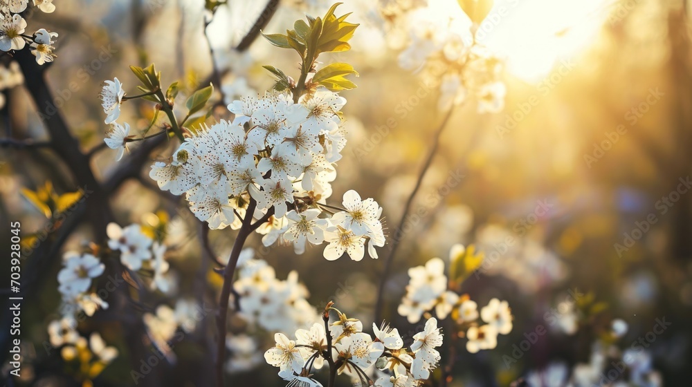 Ethereal Petals Dancing on a Verdant Canopy, A Bouquet of Grace and Serenity Illuminates the Tree Ethereal Petals Dancing on a Verdant Canopy, A Bouquet of Grace and Serenity Illuminates the Tree