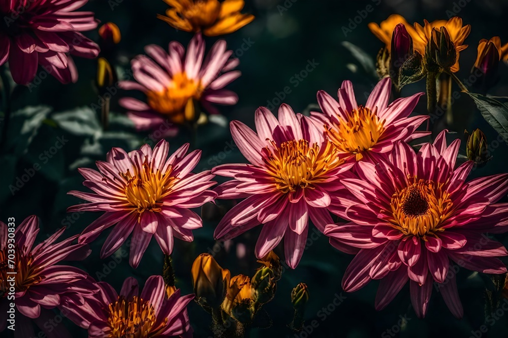 Fototapeta premium Nature's Confetti: Celebrating with Blooms