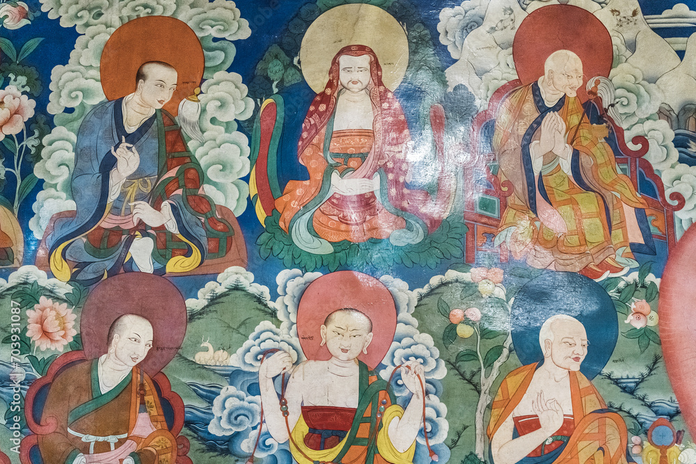 Mahasidhi Masters, Tanki, Buddhist Art, Tibetan Buddhism