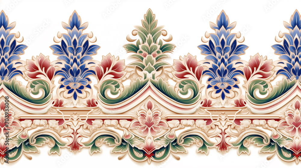 Pattern traditional Thailand style. AI Generative. Pattern traditional Thailand style. AI Generative.