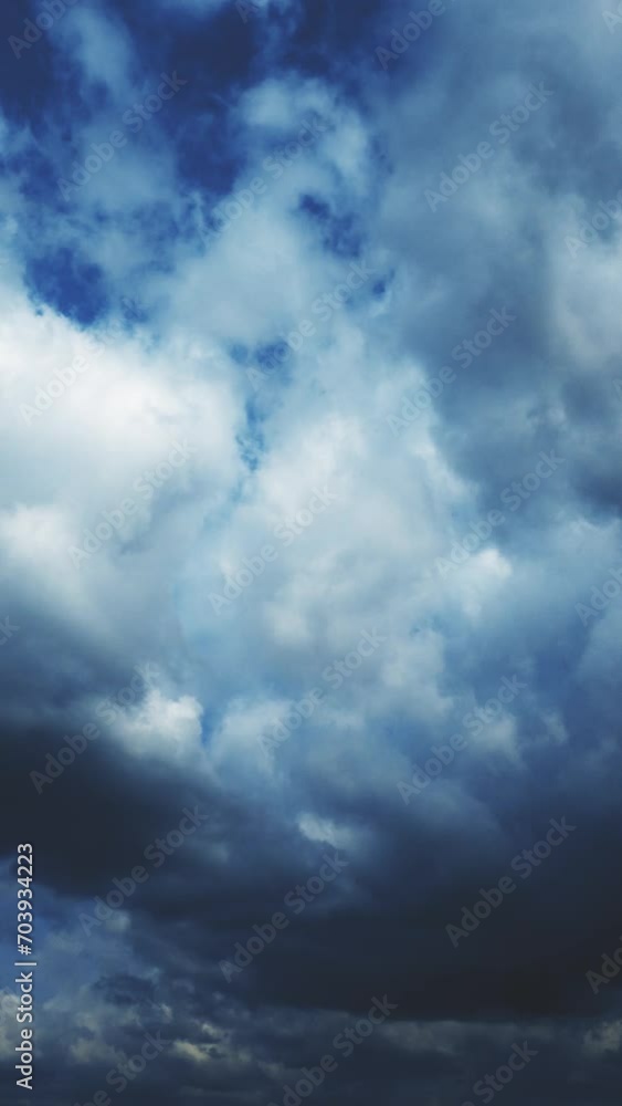 Vertical Video of Clouds and Moonlight Vertical Video of Clouds and Moonlight