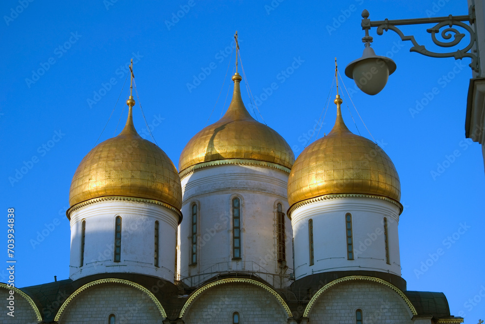 Dormition church of Moscow Kremlin. Color photo