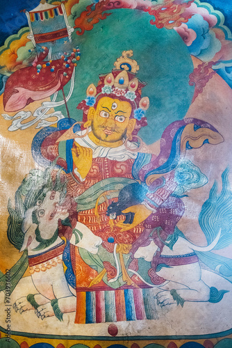 Vaisravana, Tanki, Buddhist Art, Tibetan Buddhism