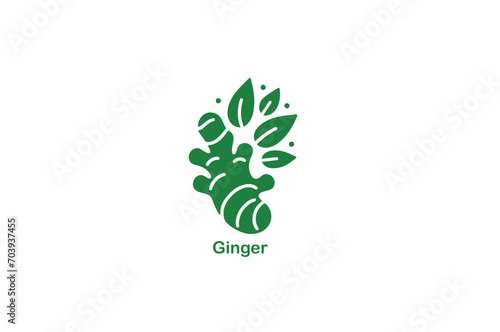 Ginger Root Vector Illustration Icon