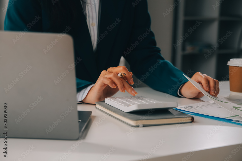 Thinking about how to take the business to technological heights. Cropped shot of an attractive young businesswoman working in her office. Thinking about how to take the business to technological heights. Cropped shot of an attractive young businesswoman working in her office.