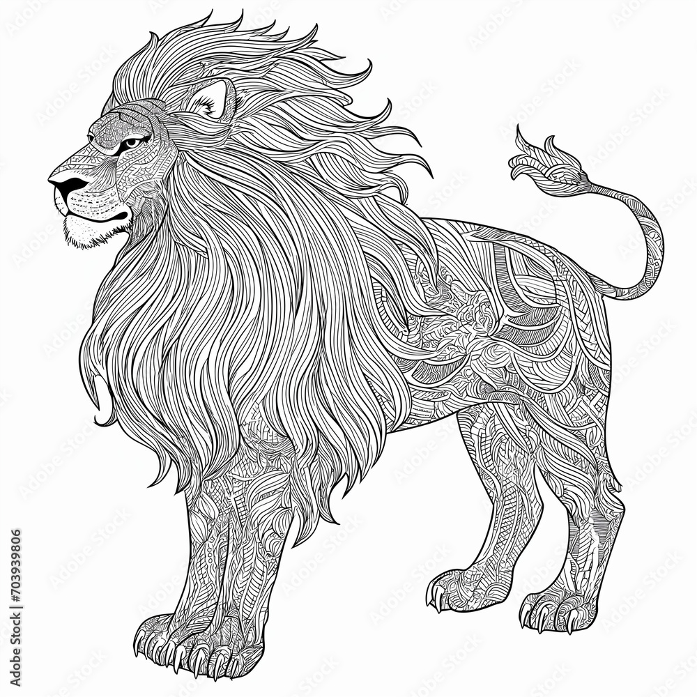 Fototapeta premium lion vector