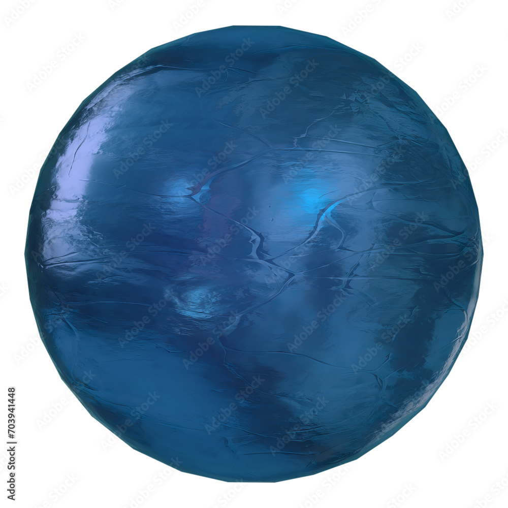 3Dの球　青色 - obrazy, fototapety, plakaty 