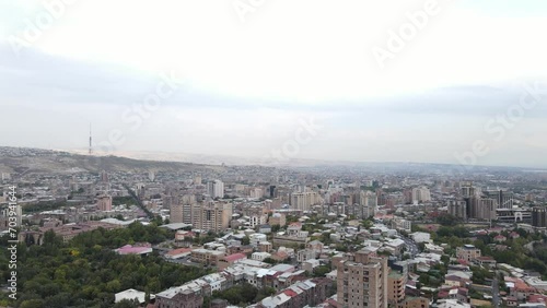 Yerevan, Armenia, buildings, streets, parks, people, life, summer, holiday, city, aerial, sunny, beautiful, panoramic, capital city, Europe, Vacation, center, cascade, University, day, urban
