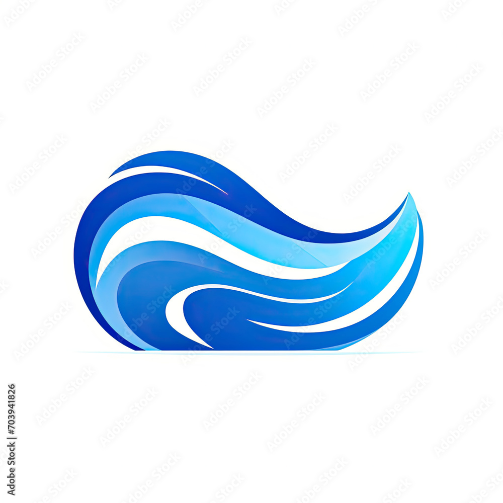 blue water wave logo template design template for business or brand blue water wave logo template design template for business or brand