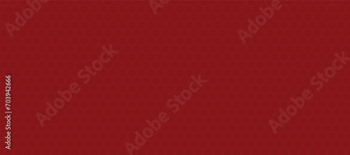 Abstract red vector banner with hexagon grid. Seamless pattern background