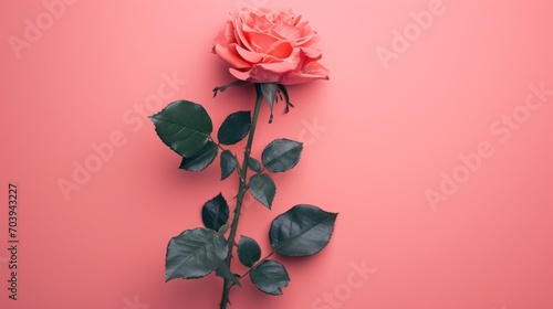 Pink rose #703943227