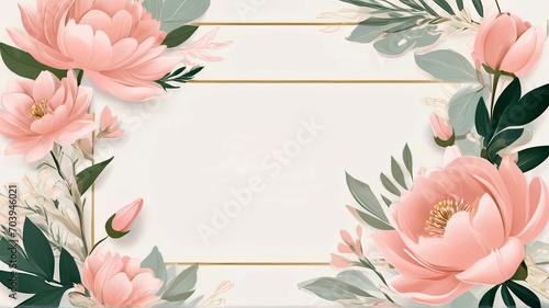 A Modern Floral Vector Design Template for Weddings, Backgrounds, Frames, and Social Media Stories. generated by AI