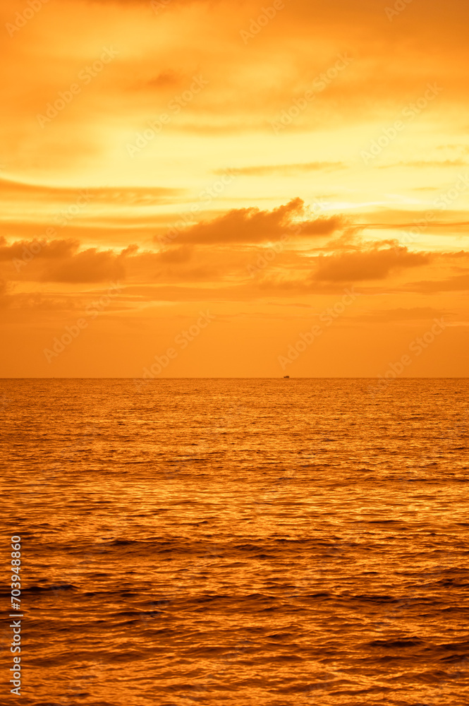 Sunset in Negombo Beach, Sri Lanka