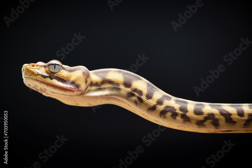 profile view of a sidewinder in mid-motion photo