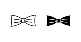 Bow icon set. vector illustration