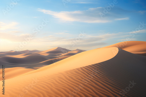 Desert Waves  Serene Sandscapes