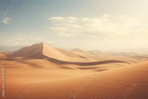 Endless Sand Dune Horizons