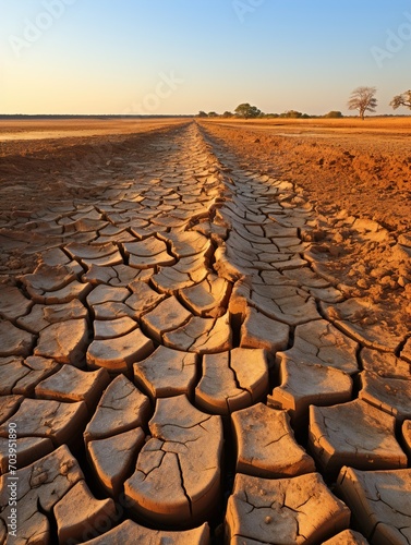 dry cracked earth