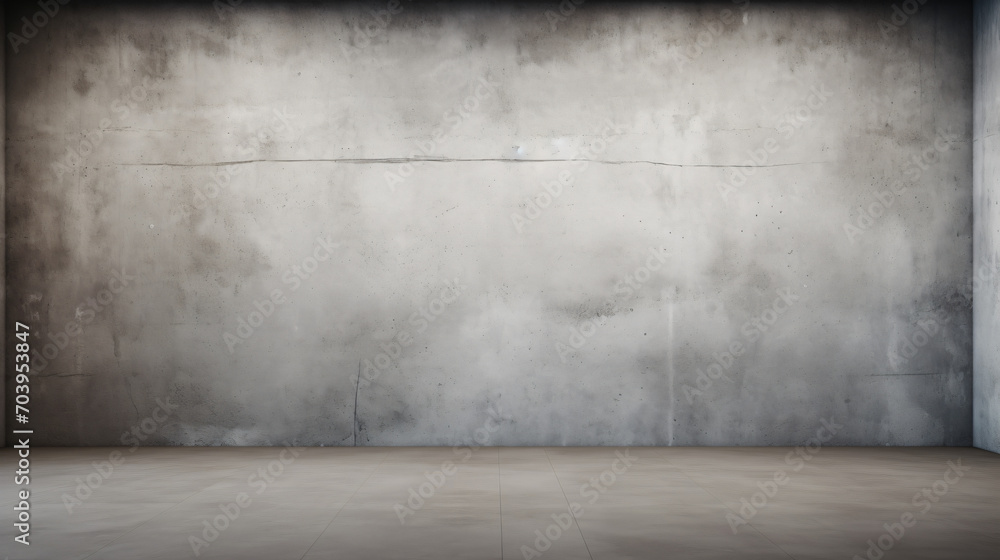 Fototapeta premium concrete wall and floor blank studio backdrop