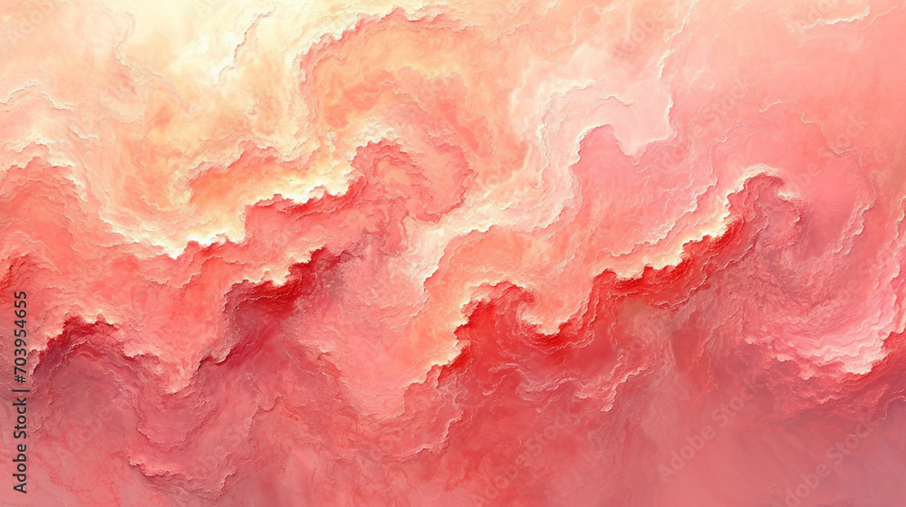 Coral Clouds Abstract

