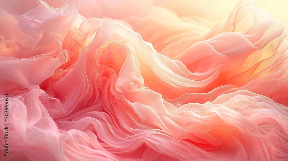 Glowing Peach Satin Waves
Glowing Peach Satin Waves