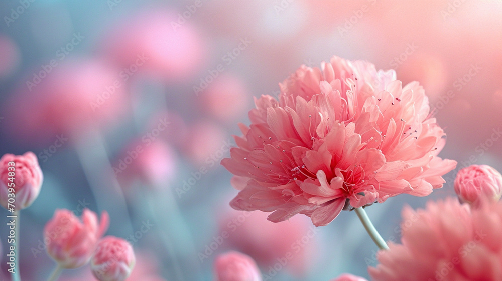 Dreamy Pink Floral Bloom
