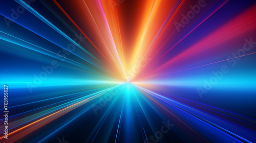 multicolor spectrum background. bright neon rays and colorful glowing lines