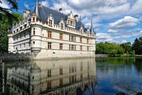 Azay-le-Rideau Castle, one of the most popular castle in France