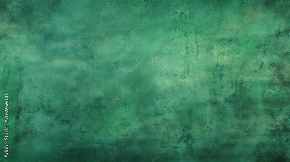 Green abstract grunge texture panoramic background