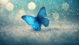 Luminosa Polvere Azzurra nel Regno dell'Incanto della farfalla
