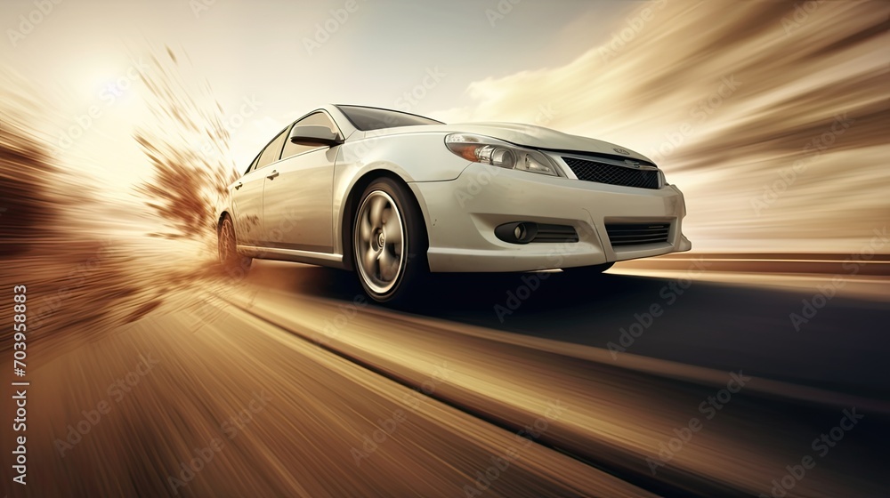 Images might illustrate objects gaining speed, such as a car accelerating or a runner picking up pace